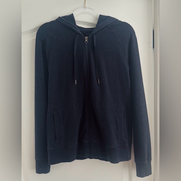 Lululemon zip up hoodie sweatshirt - size 10 - heathered navy color - Picture 1 of 5